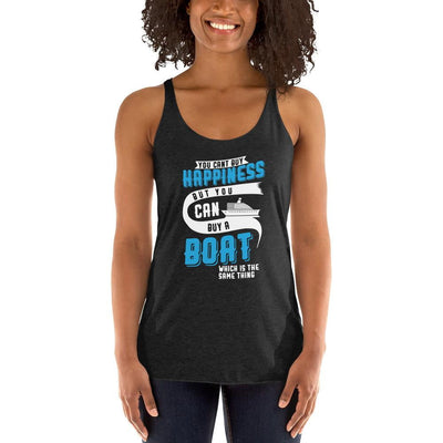 Boats n Happiness Women's Racerback Tank - TheBoatersBay