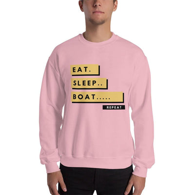 Eat Sleep Boat Repeat Lifestyle Men's Sweatshirt - TheBoatersBay