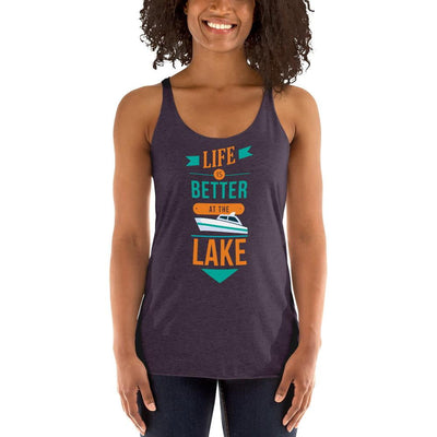 Life at the Lake Women's Racerback Tank - TheBoatersBay