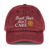 Boat Hair Don't Care Unisex Vintage Cap - TheBoatersBay