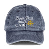 Boat Hair Don't Care Unisex Vintage Cap - TheBoatersBay