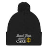 Boat Hair Don't Care Pom Pom Beanie - TheBoatersBay